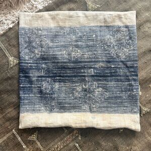 Blue & Cream Moroccan Pillow Cover
